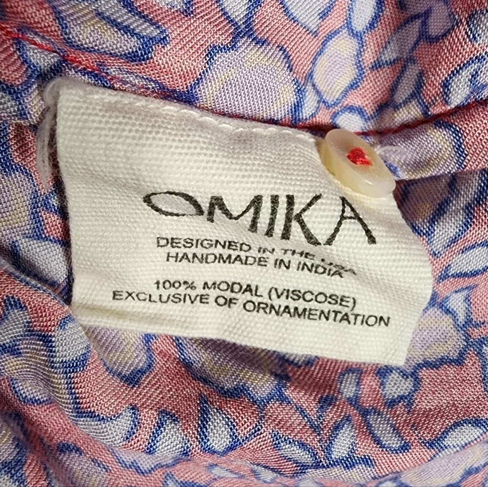 Omika Wilora Mini Dress Felice Orchid Sz Small Anthropologie Floral Cottage Core - Picture 12 of 15